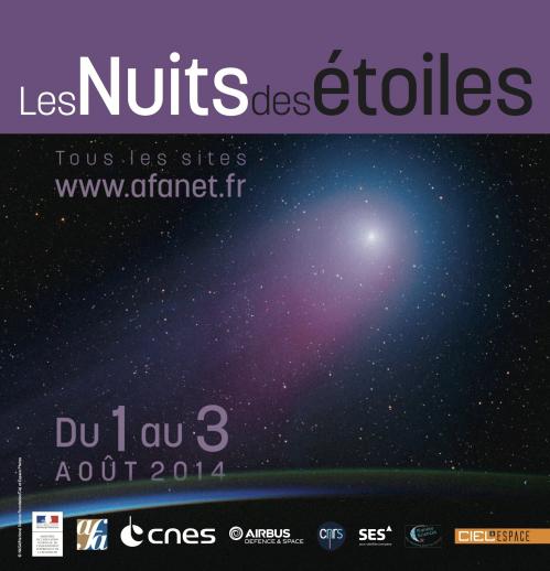 Affiche Nuit des Étoiles 2014 (images AFA)