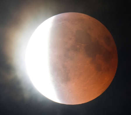 Eclipse lunaire 27 Juillet 2018 (image Jean-Baptiste Faupin)