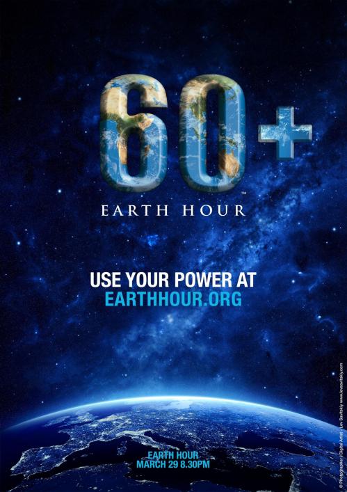 Affiche officielle Earth Hour (image WWF)