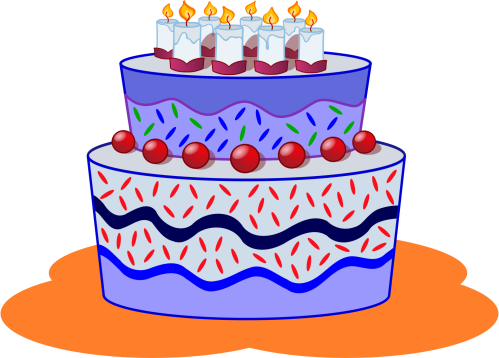 Gâteau anniversaire 2016 (image Openclipart.org)