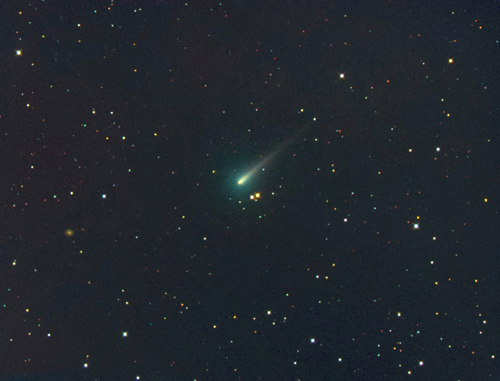 ISON le 5 Octobre, photographiée dans un télescope de 200mm (image Michael Jäger)