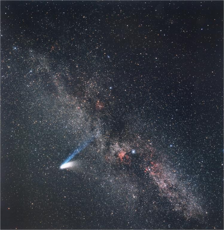 La comète Hale-Bopp devant la Voie Lactée (image ESO)