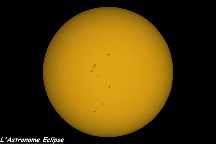 Soleil le 16 avril 2014 (image L'Astronome Eclipse)