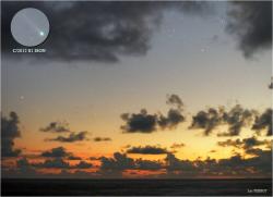 Ison photographiée depuis l'hémisphère Sud (image Luc Perrot)