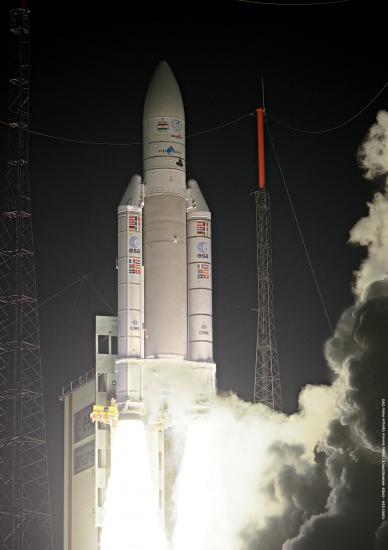 Le lanceur Ariane-5 (image Arianespace)