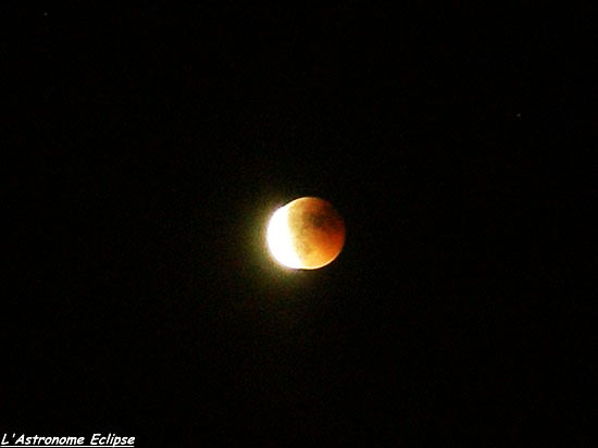 Eclipse lunaire du 15 Juin 2011 (image Jean-Baptiste Faupin)