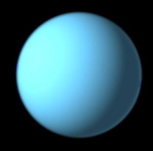 Photo de la planète Uranus (cliché réalisé par Hubble)