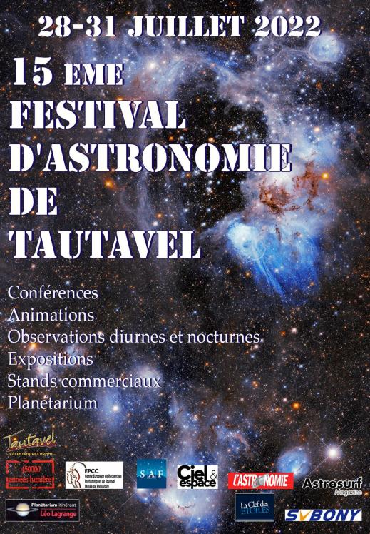 Affiche Festival d'Astronomie de Tautavel 2022