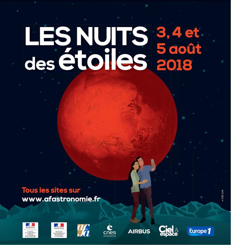 Affiche Nuit des Etoiles 2018 (image AFA)