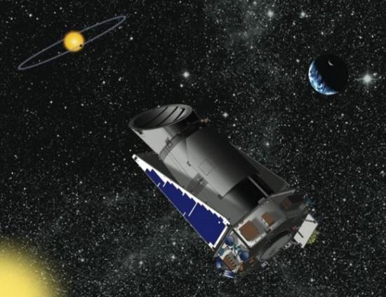 Vue d'artiste du télescope spatial Kepler (image NASA)