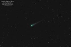 La comète Ison (image Mike Broussard)