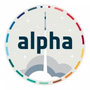 Logo de la mission ALPHA (image CNES)
