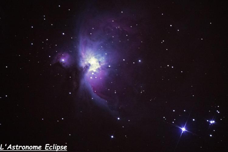 Nébuleuse d'Orion (image L'Astronome Eclipse)