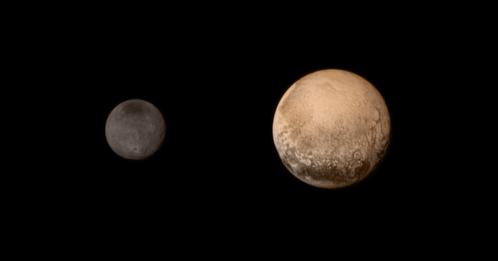 Pluton et Charon vues par New Horizons (image NASA)