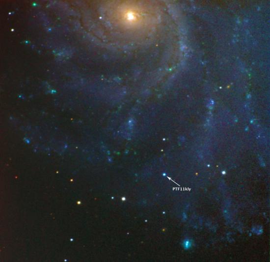 Supernova dans M 101 (image Google)