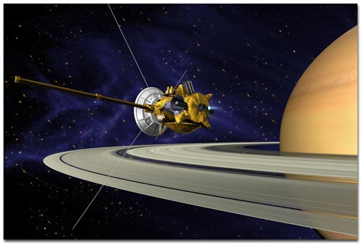 Vue d'artiste de la sonde Cassini (image NASA)