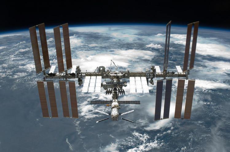 L'ISS photographiée lors de la mission STS 134 (image NASA)