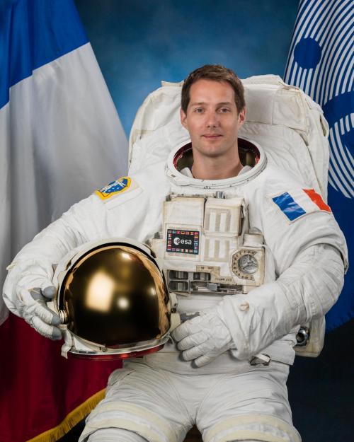 L'astronaute français Thomas Pesquet (image ESA)