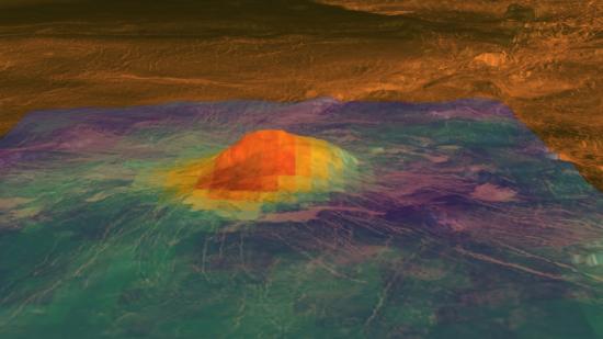 Le volcan Idunn-Mons sur Vénus (image NASA)